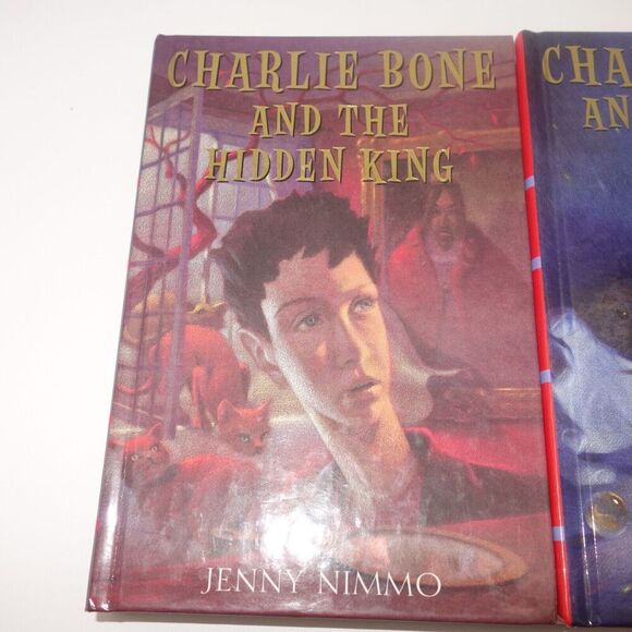 Lot of 2 Hardcover Books Charlie Bone and the Time Twister and The Hidden King - Picture 3 of 4